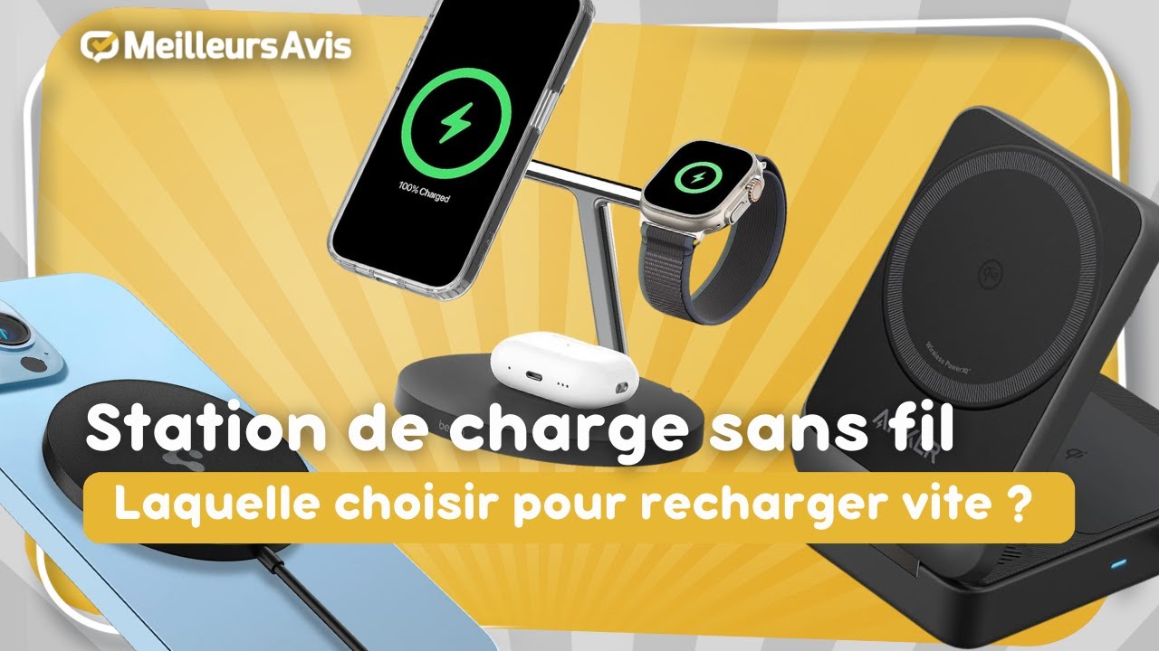 ⭐️ MEILLEUR STATION DE CHARGE SANS FIL - Comparatif 2025