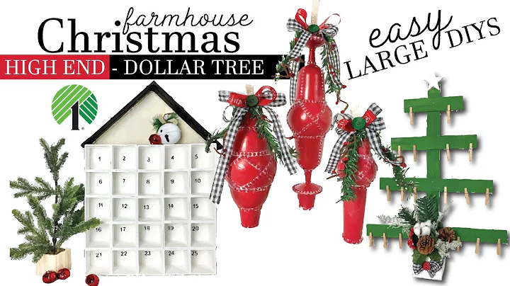 Dollar Tree Christmas | High End Christmas DIYs | Farmhouse Christmas DIYS | Friend Friday