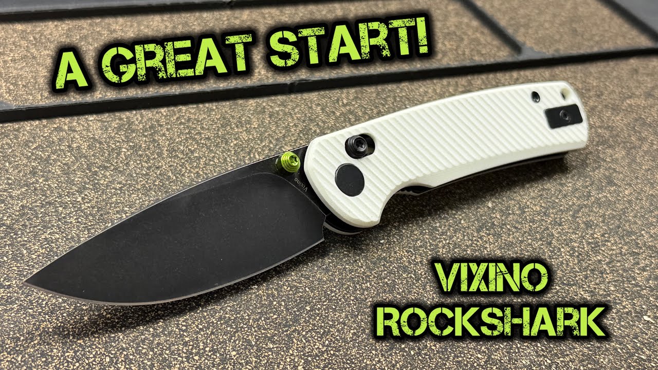 New Brand Comes In Swinging! Vixino Knives RockShark - YouTube