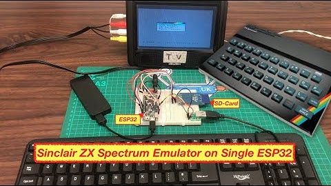 Sinclair ZX Spectrum Emulator on Single ESP32 TV-OUT