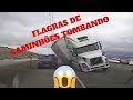 MELHORES FLAGRAS DE CAMINHÕES TOMBANDO // Caminhões Tombando nas ruas