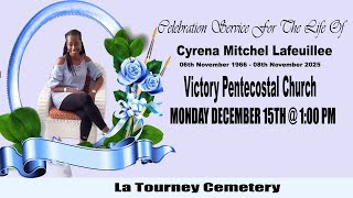 FUNERAL SERVICE  OF  Cyrena Mitchel LafeuilleeL