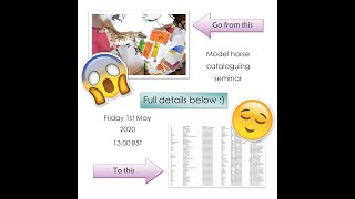 Model Horse Records Spreadsheet - Live Seminar