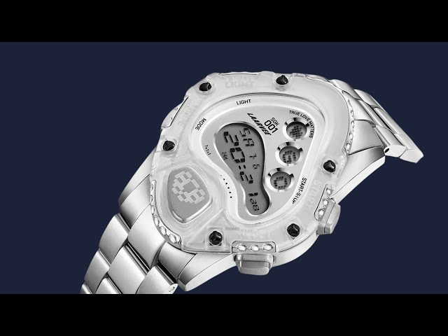 Laarvee Sinngouki Digital Watch | Cartier Crash Goes Full