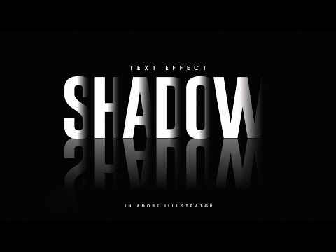 Overlapping Shadow Text Effect in Adobe Illustrator | Illustrator Teaching |  Shadow Effect 2025