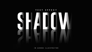 Overlapping Shadow Text Effect in Adobe Illustrator | Illustrator Teaching |  Shadow Effect 2025