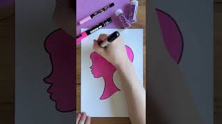 Posca Creating The Perfect Pink! 💕💕 #barbie #easydrawing