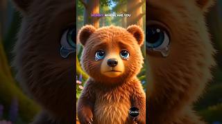 Baby Bear Lost His Mommy… Then He Found Honey! 🐻🍯🥺 #Shorts #BabyBear