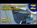 WINDOW SEAT FULL FLIGHT London - Paris British Airways A320neo 4K