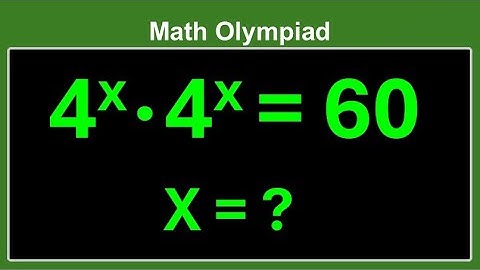 China | A nice exponential equation | Can you solve this? | Math Olympiad