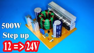 How to make 500W Step up converter 