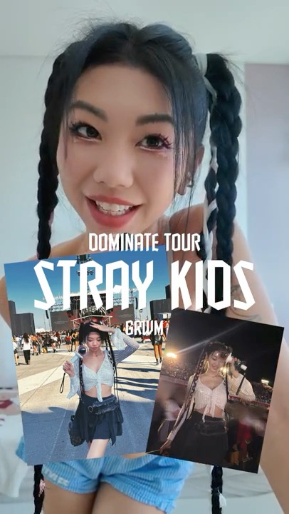 GRWM for Stray Kids Dominate Tour 🎤 | My Concert OOTD ✨ #dominATE #straykids #straykidsconcert