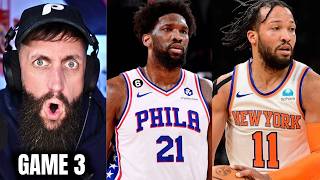 ITS OVER.  THE SIXERS ARE DONE.  PAUL GEORGE & JOEL EMBIID ARE DINOSAURS.  KNICKS WIN.