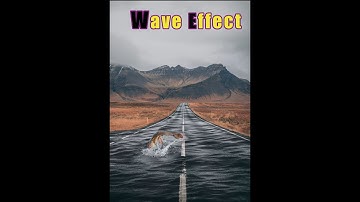 wave effect in Photoshop ⚡🚫#photoshop #photoshoptutorial #shorts