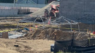 Human remains found at the Citadel stadium , construction stopped. 