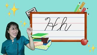 Learning Cursive Writing: Letter Hh