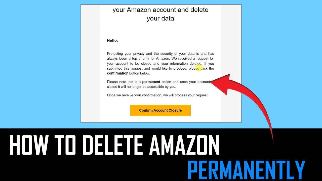 how to delete amazon account permanently YouTube