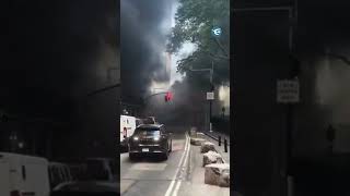 Impactante explosión en una de las zonas más transitadas de Nueva York #shorts