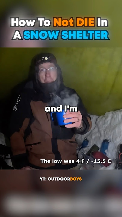Surviving In A Snow Shelter (@OutdoorBoys)