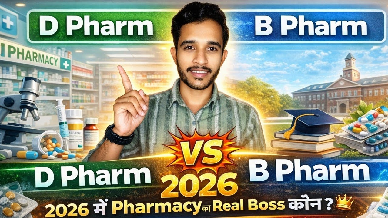 B Pharm vs D Pharm 2026 | Pharmacy Career Options 2026 | Best Pharmacy Course 2026 | 