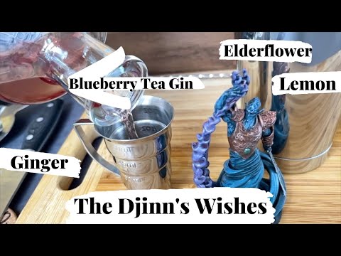 The Djinn's Wishes, Gin and Ginger Elderflower sour (St Germain)