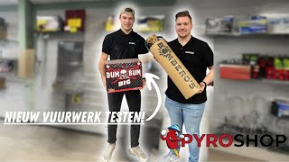 NIEUW VUURWERK SHOPPEN EN AFSTEKEN VAN PYROSHOP!