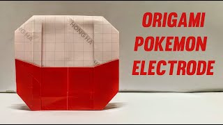 How To Make a paper Origami Pokemon Electrode Easy (Pokemon Go)