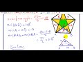 regular pentagon of side 10 cm with a star inside. Calculate the area of the star