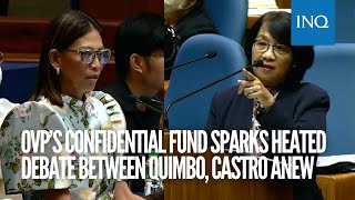 OVP’s confidential fund sparks heated debate between Quimbo, Castro anew