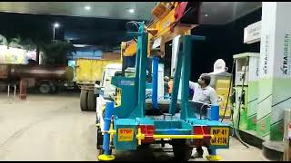 Fully Hydraulic Borewell Pump Lifting Mc With Rotation System 9448030182, 9036128128. Sabjan Made