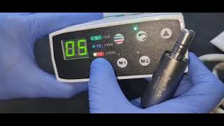 DENTMARK BRUSHLESS LED ELECTRIC MOTOR WITH 1:5 FIBER OPTIC HOW TO USE