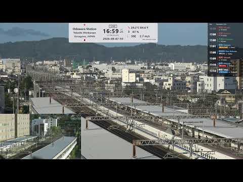 🔴Live東海道新幹線小田原駅ライブカメラ/Shinkansen Odawara Station Live Camera/Bullet train