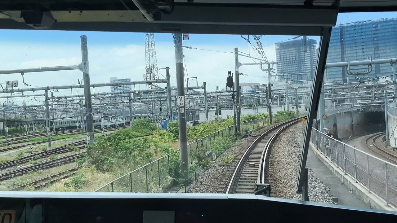 前面展望 埼京線・東海道貨物線 新宿→羽沢横浜国大 ＜Cabview  Shonan Shinjuku Line Shinjuku → Hazawa yokohama-kokudaii＞