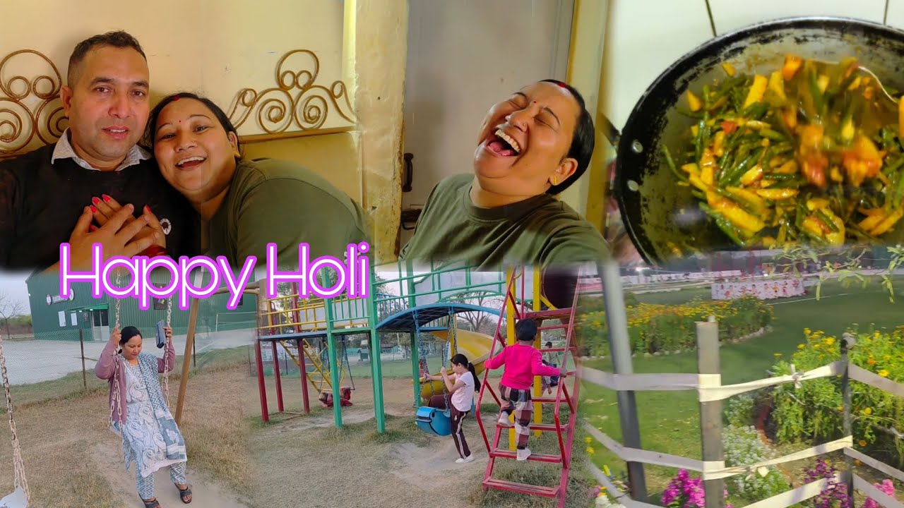 Holi Khelna Navaypani Baccha Haru Daddy Sanga Ramaudai//Holi Special✨️//LaxmiVlogs 