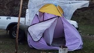 cold weather camping with car