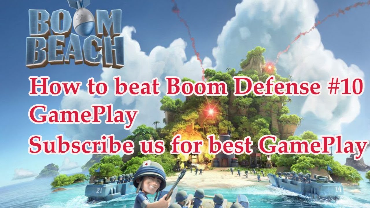 How to beat Boom Defense Level 10 Boom Beach YouTube