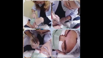 eyebrows microblading with shading training