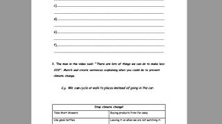 Climate change: CLIL Activities