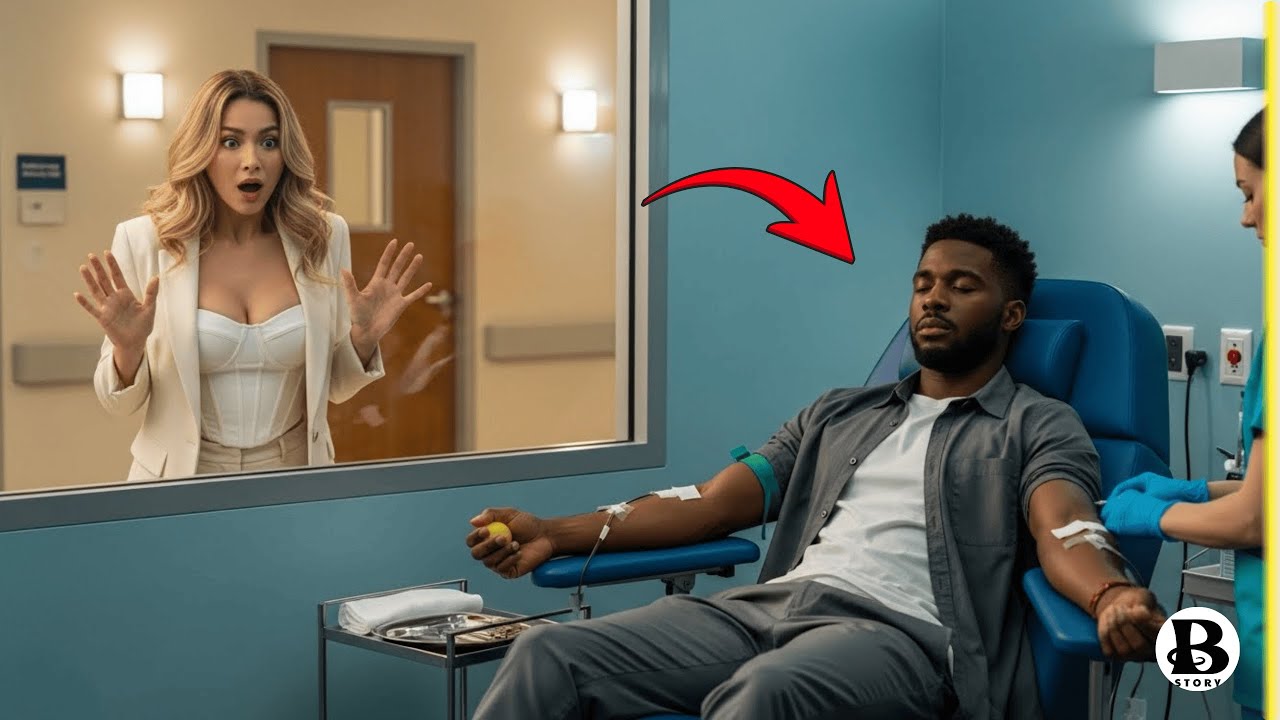 Black Single Dad Gives Blood to Save CEO’s Daughter — She Realizes He’s the Man She Mocked