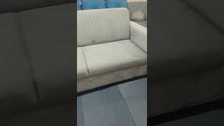 velvet grey febric 3 seater sofa #youtubeshorts #youtubeviral #sofa #furniture