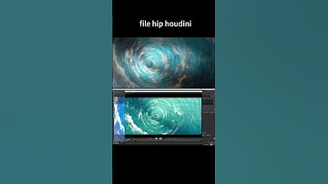 crossing the ocean vortex flip calculation  hip Houdini20.5 #waves #animation #cgi