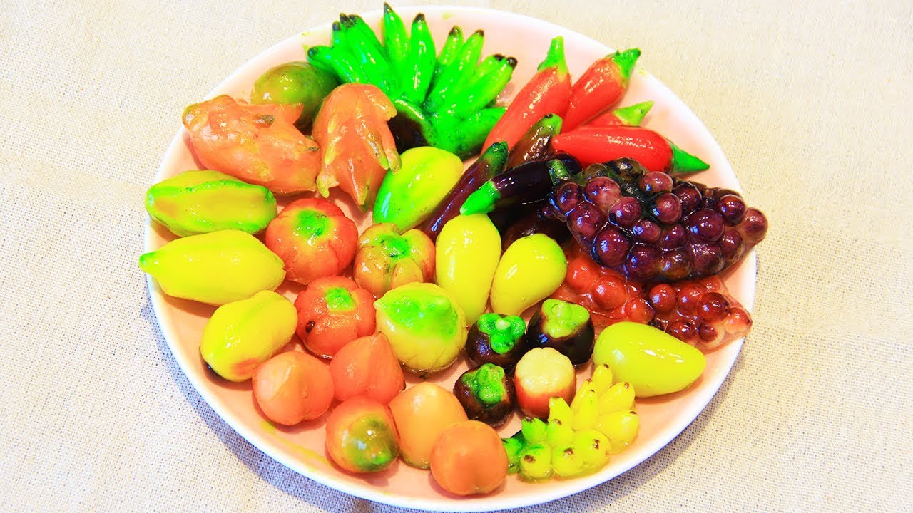 Cách Làm Bánh Đậu Xanh Trái Cây Đơn Giản, Bánh đậu xanh hình trái cây ngon nhất.