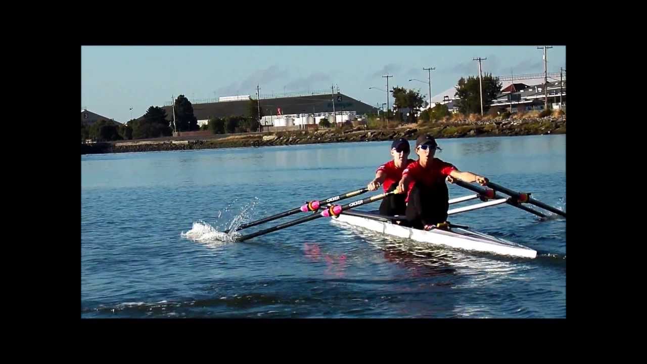 Hudson SHARK Team Members Kristin Hedstrom and Kate Bertko rowing at CRC