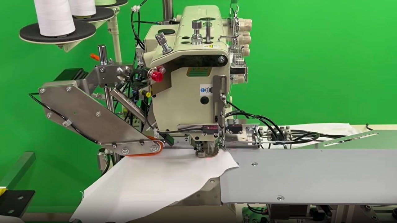 EZH-S1000 :: 開き袖口ヘム縫い用半自動ワークステーション - ニット