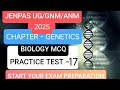 PARAMEDICAL/JENPAS UG/ANM/GNM BIOLOGY MCQ I PRACTICE SET - 17  II TOPIC- GENETICS