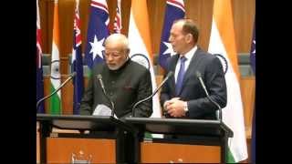 Joint Press remarks by PM Modi & Australian PM Tony Abbott