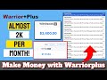 Warriorplus Affiliate Marketing 2023 | How To Make Money with Warriorplus