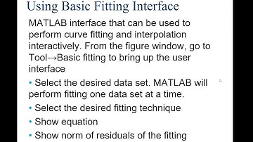 Matlab Tutorial - Interpolation