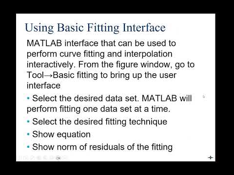 Matlab Tutorial - Interpolation
