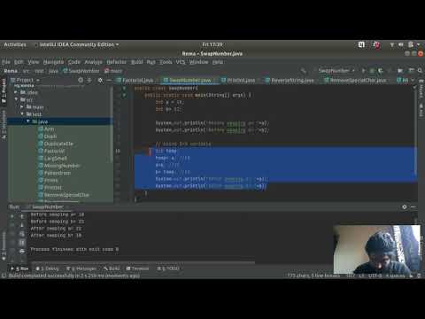 Swapping two numbers in JAVA